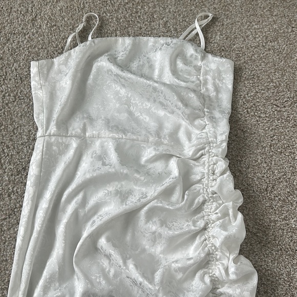 Revolve Ruched Midi Dress in Cloud- Small - Picture 6 of 14